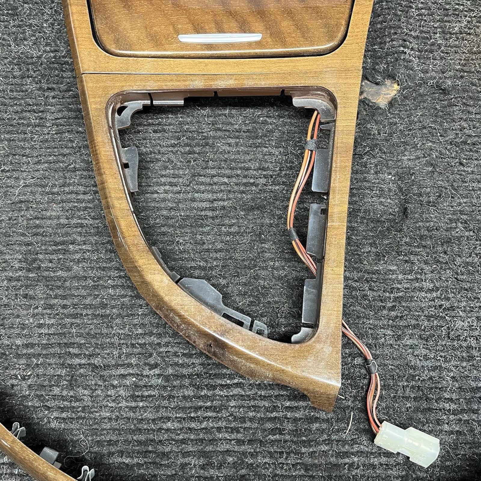 ☑️ 08-13 OEM BMW E82 E88 135 Dash Center Console Door Wood Interior Trim SET