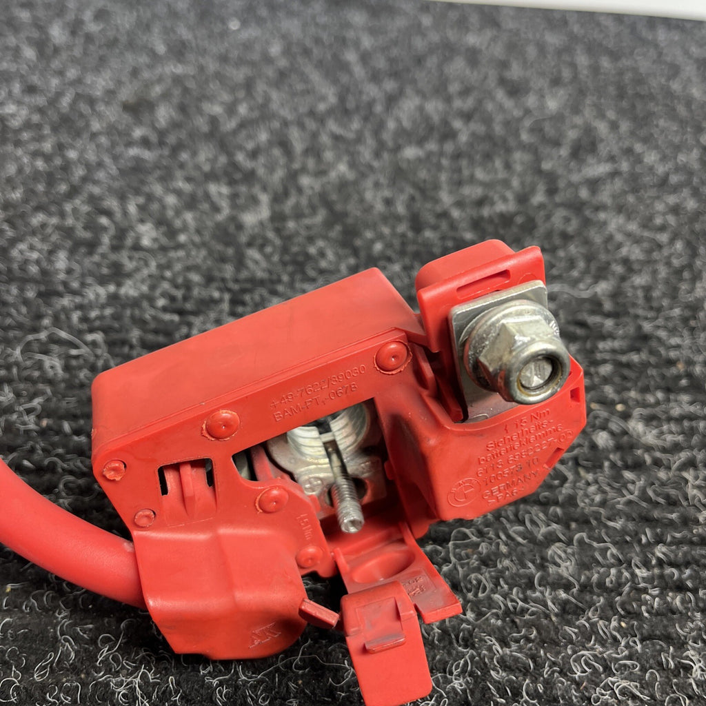 ☑️ 06-13 OEM BMW E82 E90 E92 E88 Battery Plus Pole Terminal Positive Red Cable