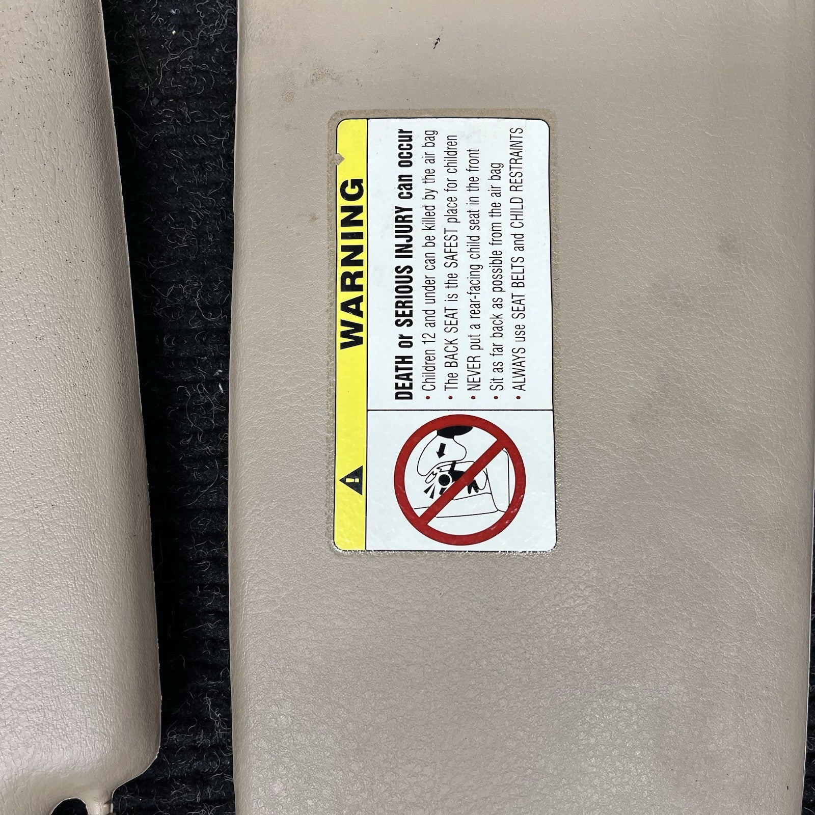 ☑️ OEM BMW E46 325i 330i Sun Visor Left Right Pair Tan 2001-2005 Sedan Coupe