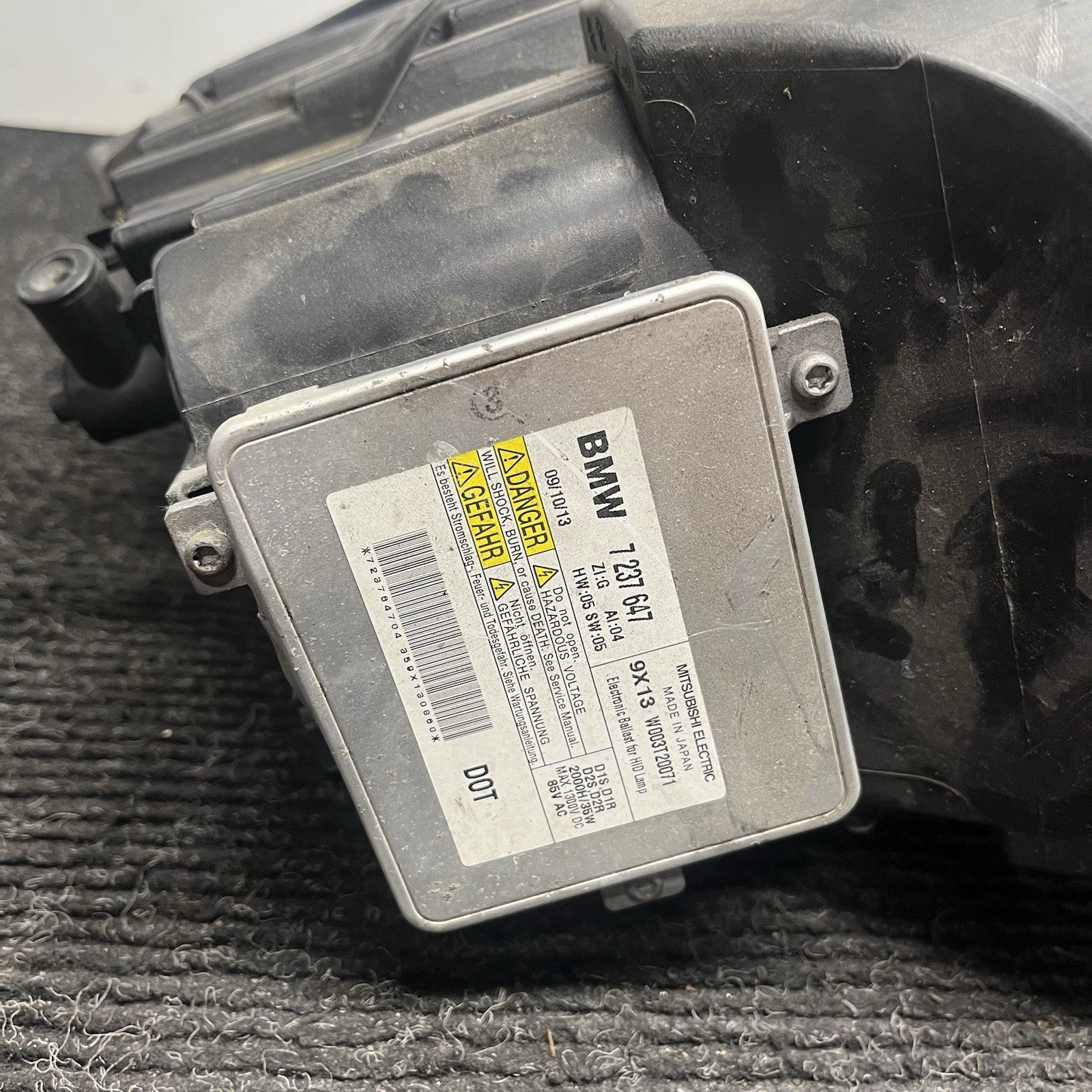 ☑️ 09-11 BMW 328 335 HEADLIGHT LEFT DRIVER ADAPTIVE XENON 63117202593 OEM