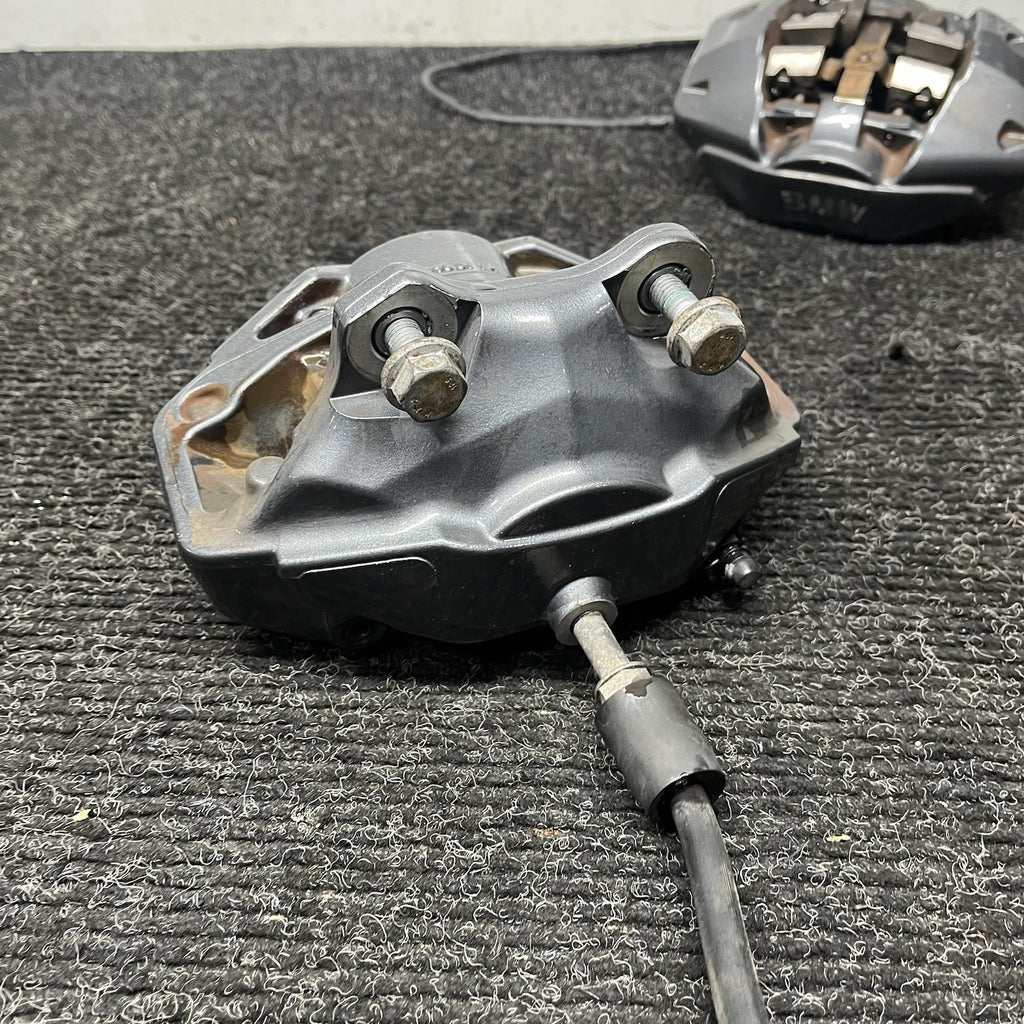☑️BMW E82 E88 135i FRONT REAR BRAKE CALIPERS SET FOUR BREMBO GREY GRAY 08-13 OEM