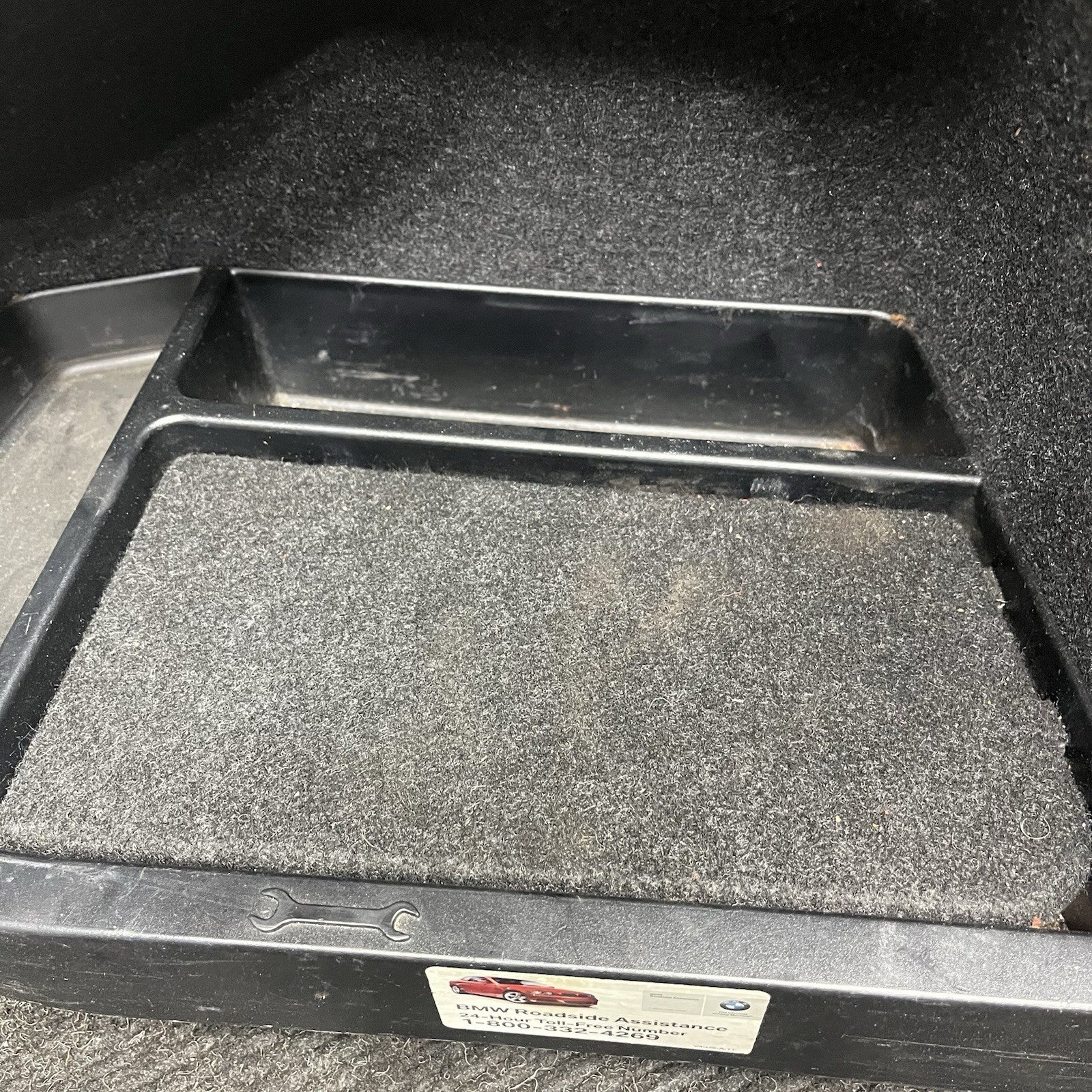 ☑️ 12-18 BMW F30 328i 330i 340i Rear Emergency Trunk Tool Compartment 7239175