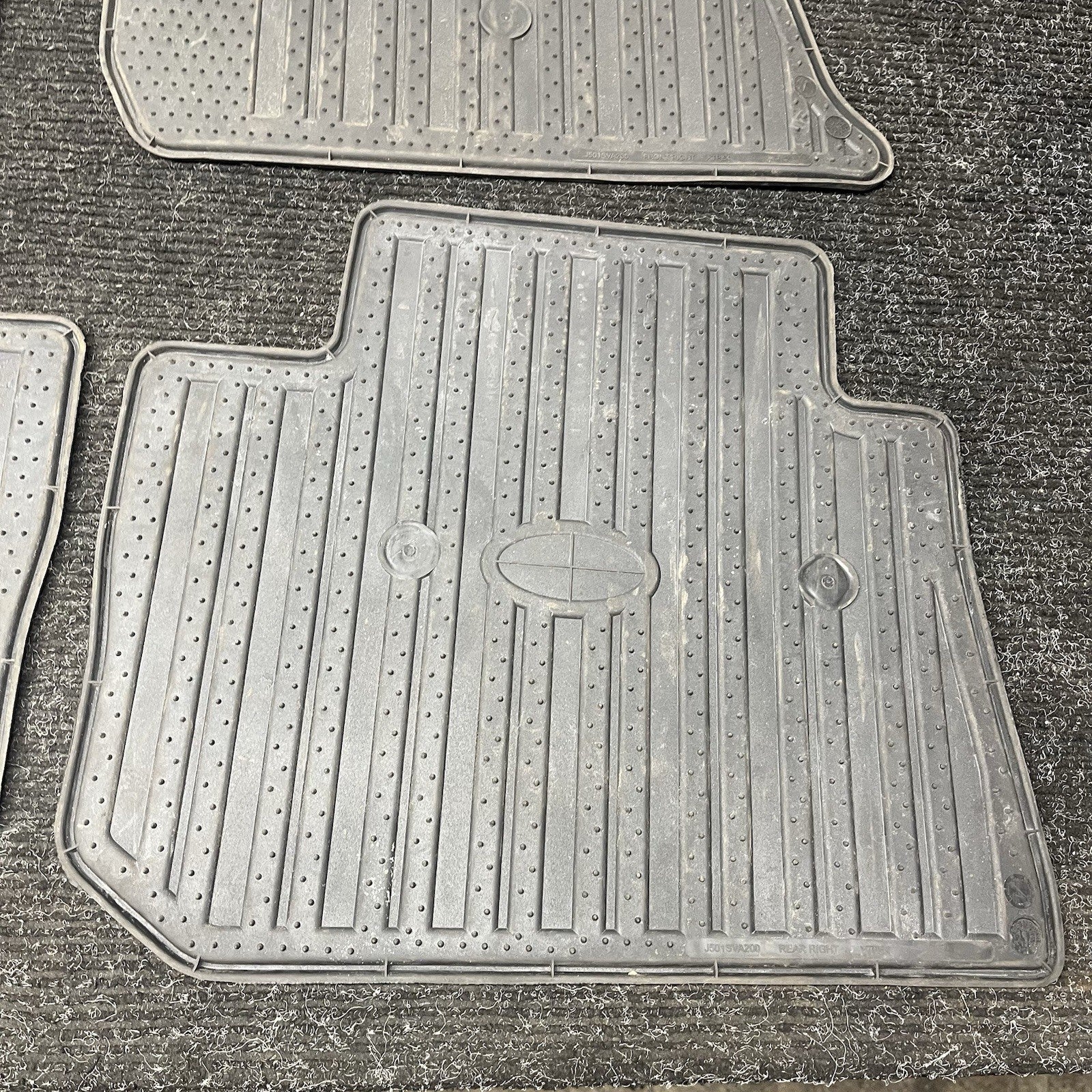 ☑️ SUBARU WRX STI 2.5L 2015 ALL WEATHER RUBBER FLOOR MAT SET J501SVA200 OEM