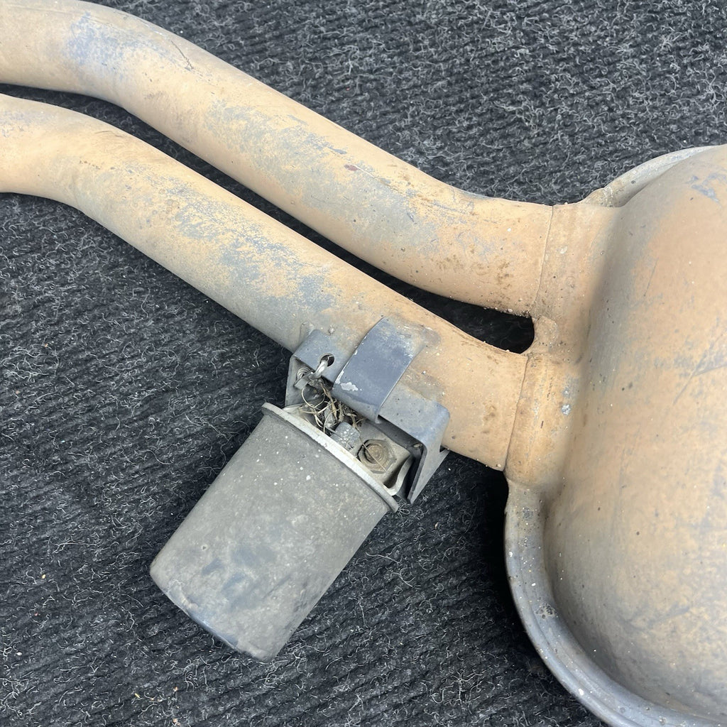 ☑️ 96-99 BMW E36 328i SEDAN M52 REAR EXHAUST MUFFLER W EXHAUST FLAP OEM