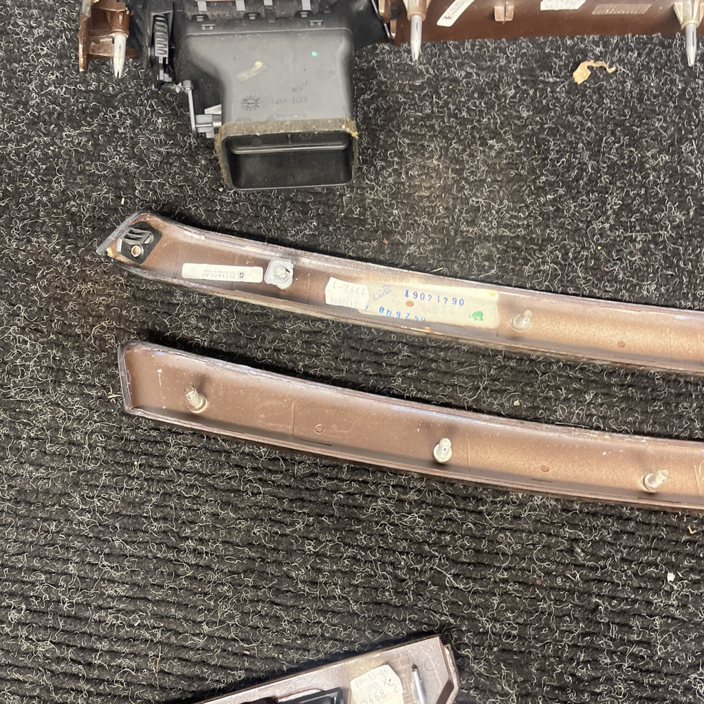 ☑️ 06-11 BMW 3 SERIES E90 SEDAN INTERIOR CONSOLE DOOR DASH TRIM SET WOOD