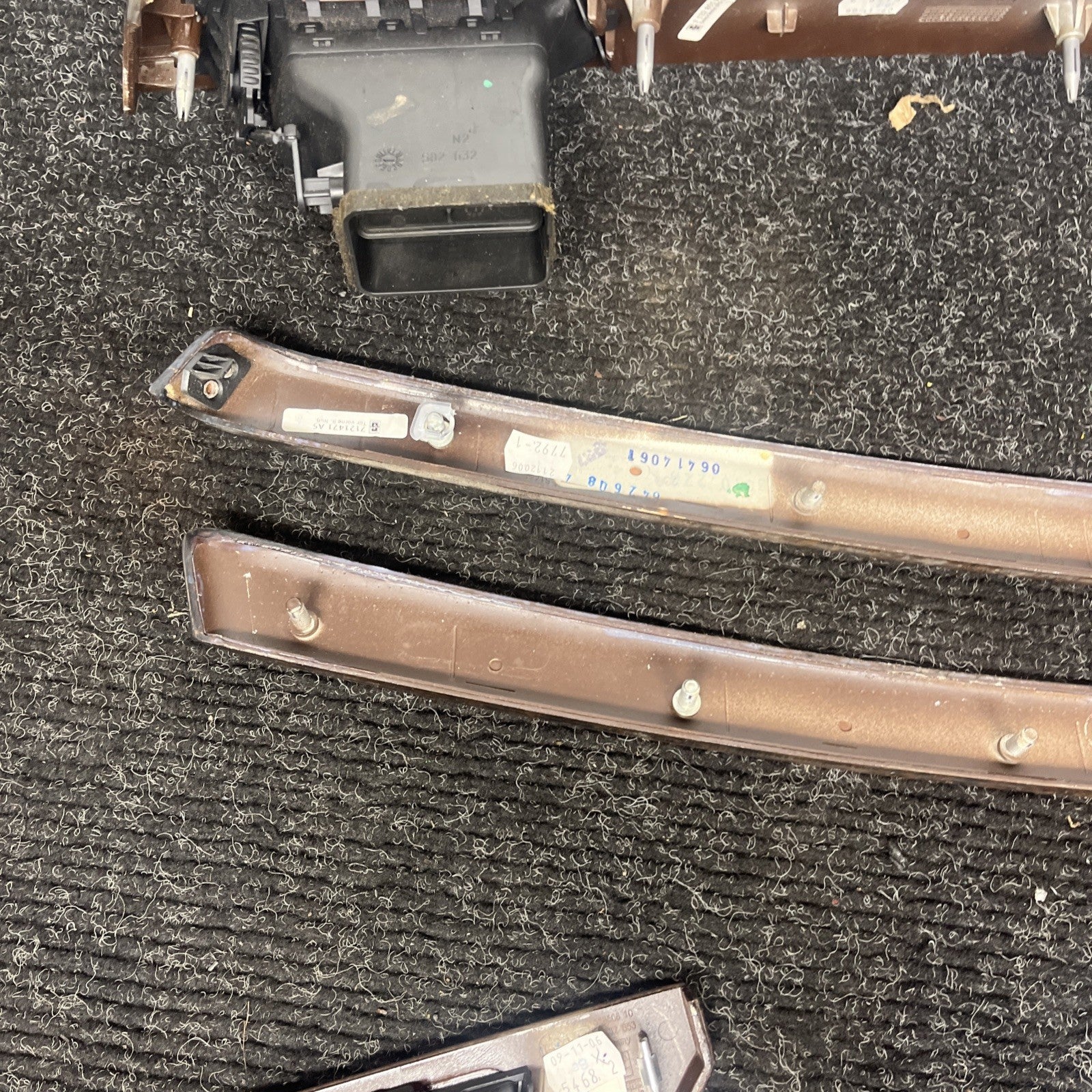 ☑️ 06-11 BMW 3 SERIES E90 SEDAN INTERIOR CONSOLE DOOR DASH TRIM SET WOOD