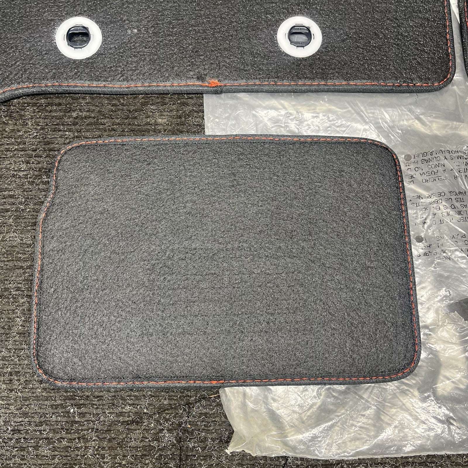 ☑️ 2022-2025 Subaru BRZ OEM Black Carpeted Floor Mats Red Stitching Brand New