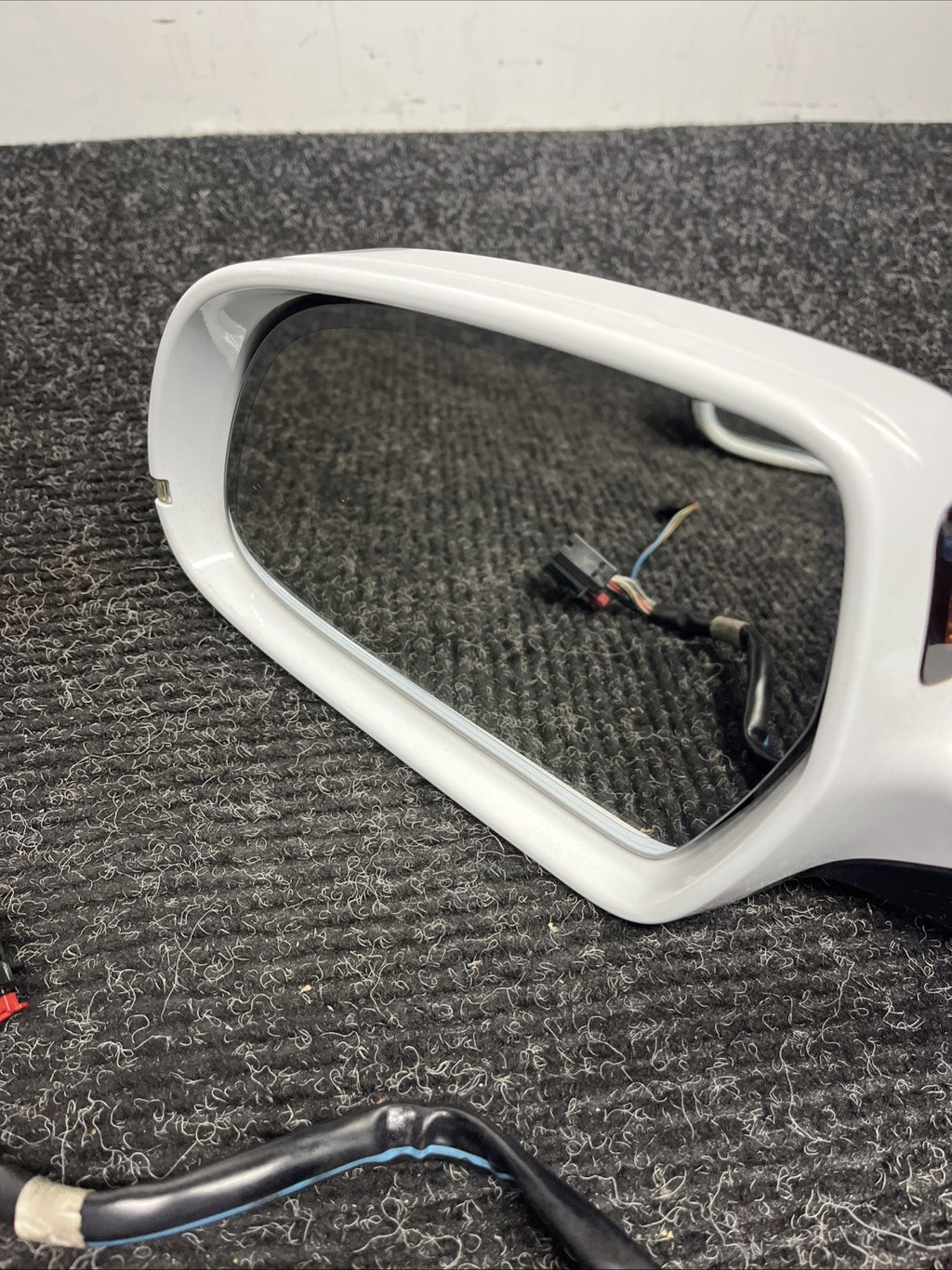 ☑️ 10-16 AUDI B8 S4 A4 FRONT LEFT SIDE EXTERIOR DOOR MIRROR ALUMINUM AUTODIM OEM