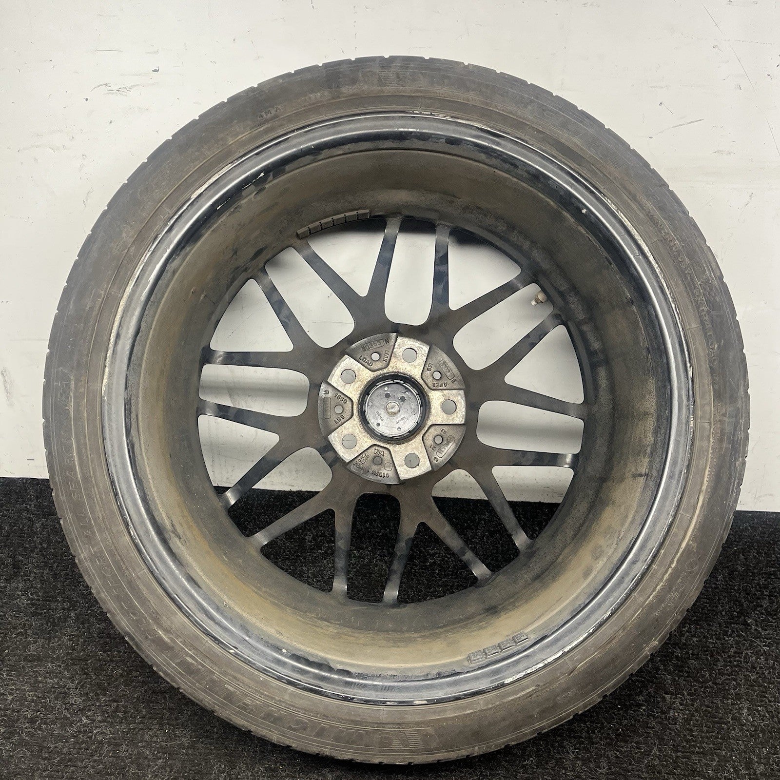 ☑️ APEX ARC-8 WHEEL RIM TIRE 19 X 9 ET 28 BLACK MICHELIN PS AS4 235/40/19