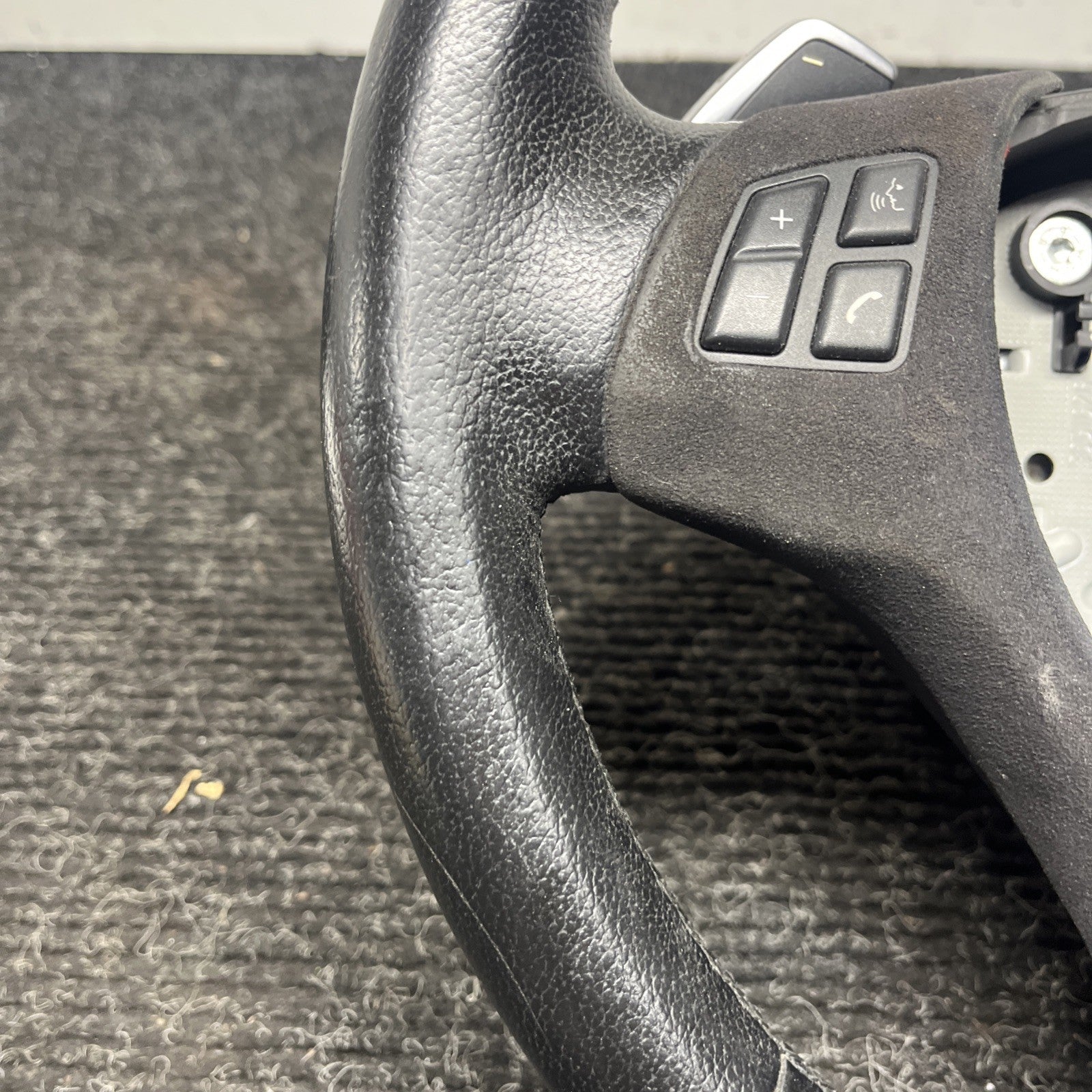 ☑️ OEM BMW E82 E88 E90 E92 E93 Sport Steering Wheel Black Leather AT w/ Shifters
