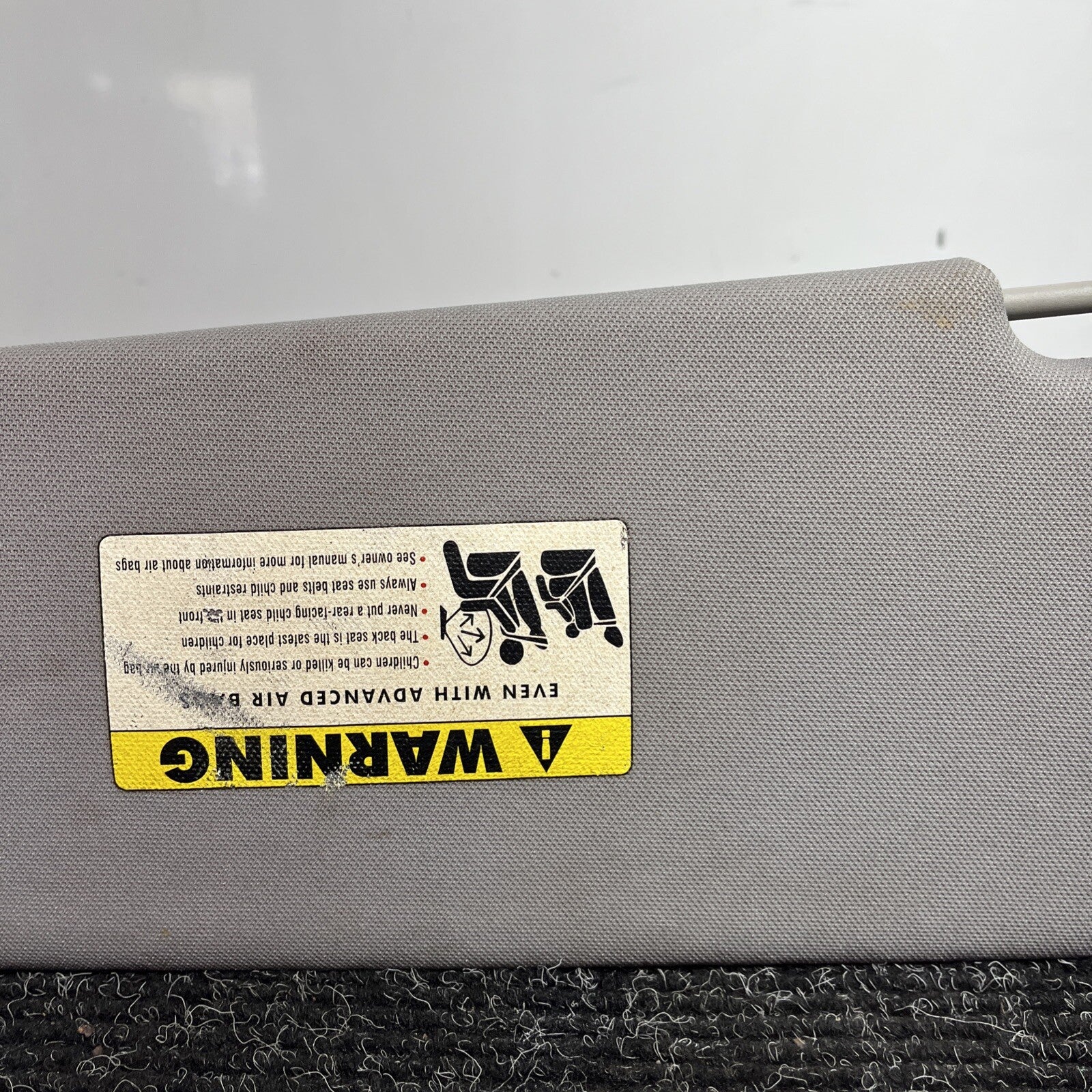 ☑️ BMW E92 328i 335i Coupe Sun Visor Set Left Right Pair Grey OEM LH RH