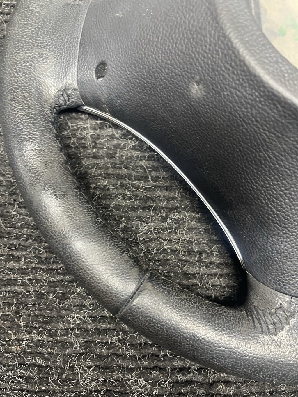 ☑️ 06-10 OEM BMW E92 E93 335 Sport Steering Wheel Black LEATHER Manual