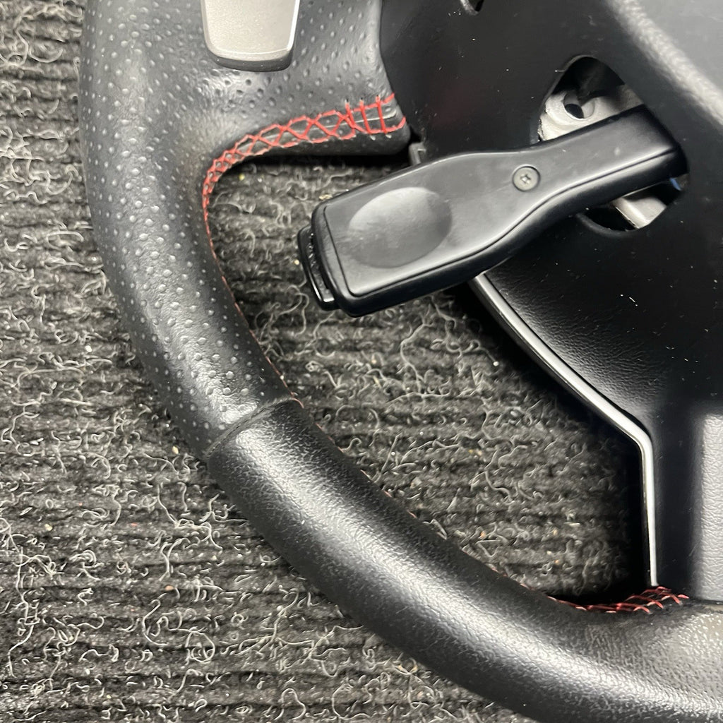 ☑️ 2013-2016 SCION FRS Subaru BRZ OEM Steering wheel Red Stitched Shift Paddles