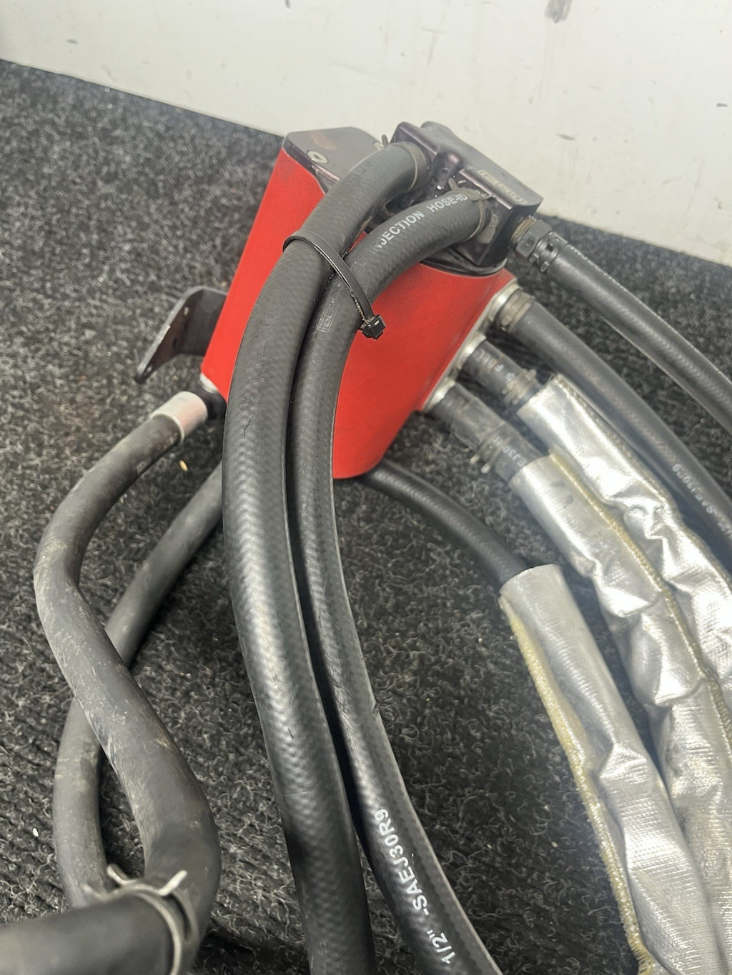 ☑️ IAG Performance Air Oil Separator AOS for Subaru WRX 2015-21 - Red