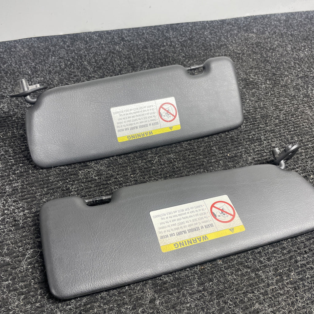 ☑️ 01-06 BMW E46 3-SERIES CONVERTIBLE SET OF 2 FRONT LEFT & RIGHT SUN VISOR OEM