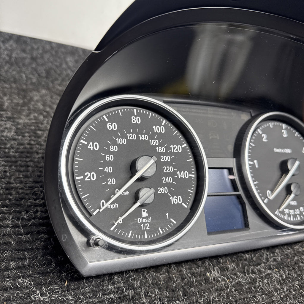 ☑️ 09-11 Bmw E90 335d Diesel Instrument Speedometer Gauge Cluster Oem 166k Miles